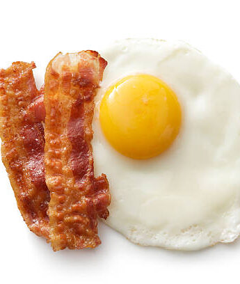 air fried bacon and eggs